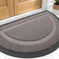 OLANLY Half Circle Front Door Mat Outside 33x21 All-Season Rubber Doormat | by OLANLY