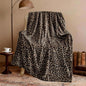 Edenleaf Leopard Print Blanket Fleece Throw by Edenleaf
