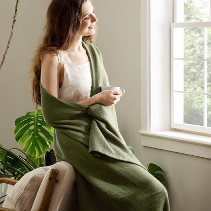 Bedsure 100% Cotton Blanket Full Size - Image 4