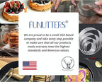Cookie Cutter Set, 4 Pc. Kit, Measuring 2'', 3'', 4'' and 5'', Round Metal Baking Rings for Pastry, Biscuits, and Dough Cutting, Heavy Duty and Reusable, Multiple Sizes