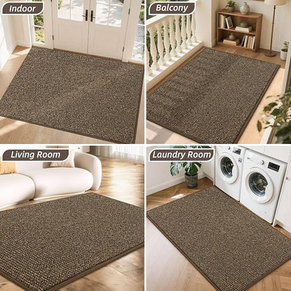 BEQHAUSE Dirt Trapper Door Mat 36" x 60", Non-Slip Washable Doormats, Low - Image 8