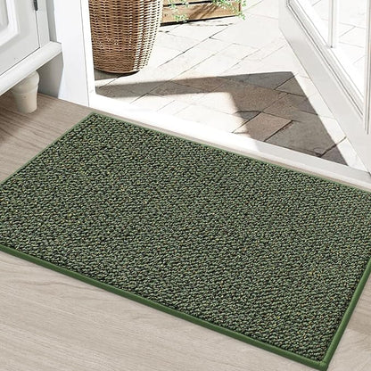 BEQHAUSE Dirt Trapper Door Mat 24" x 36", Non-Slip Washable Doormats, Low by BEQHAUSE