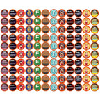 Coffee Pod Variety Packs All Roasts Sampler, Assorted, Compatible with 2.0 K-Cup Brewers, Variety Pack, 120 Count (Pack of 1)