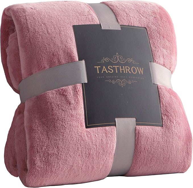 TASTHROW Large Flannel Fleece Throw Blanket, 60×80 Inch by TASTHROW