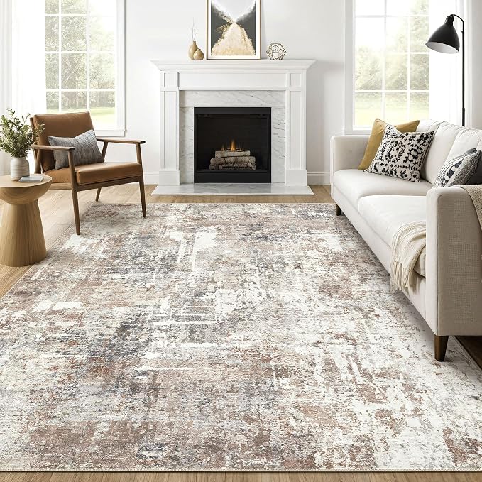 LOONGRUG 7x10 Area Rug Washable Large Neutral Modern Living Room Rugs | by LOONGRUG