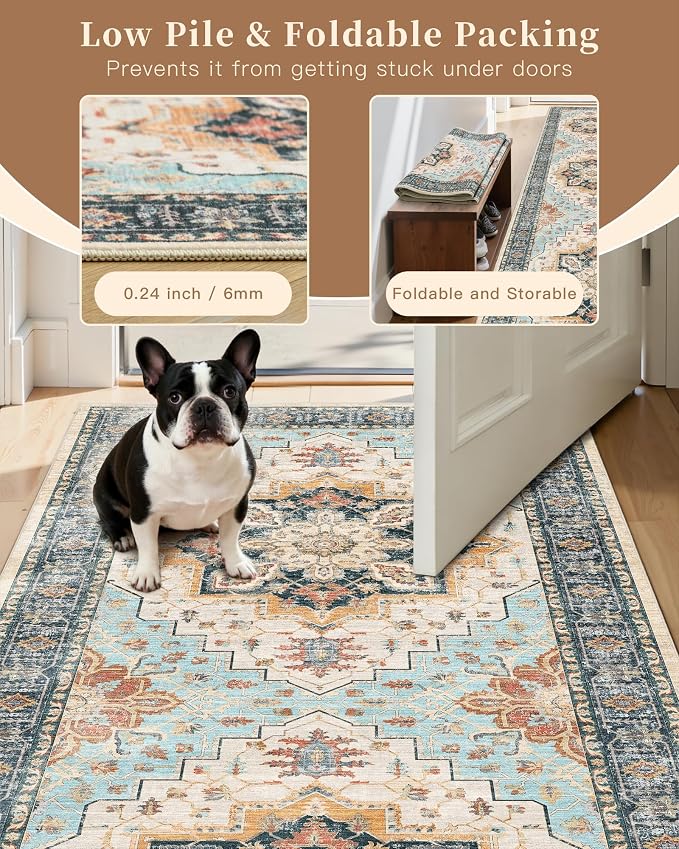 Madane Washable Runner Rug 2x6 Runners - Image 6
