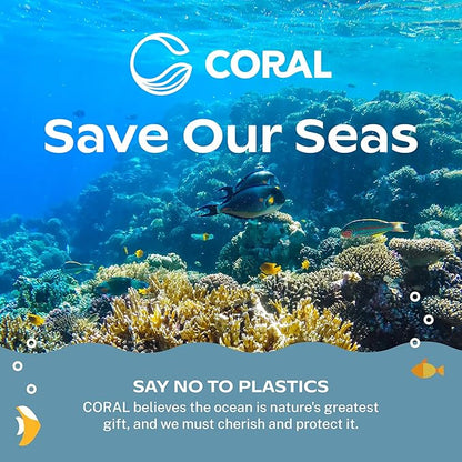 CORAL Ivory White 100% Compostable Forks - 120 Heavy Duty Forks (7.0 inch) - Break Resistant with Smooth Edges, Ocean Friendly Alternative to Plastic Silverware - Biodegradable & Disposable Forks