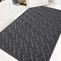 OLANLY Front Door Mat Outside 59x34, All-Season Absorbent Rubber Doormat | Grey by OLANLY