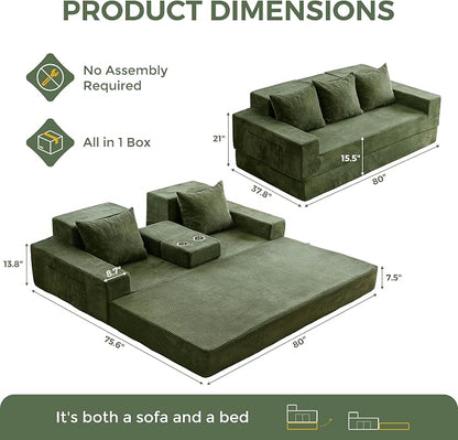 MAXYOYO Convertible Sofa Bed, Folding Sleeper Chair - Image 2