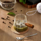 6OZ Espresso Cups Glass, JJOO Espresso Shot Cup With V-Shaped Mouth, Glass Measuring Cup, Markings in both oz & ml