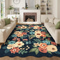 DUKINO 5x7 Area Rugs for Bedroom, Floral Washable Rug Non Slip, Stain Resistant by DUKINO
