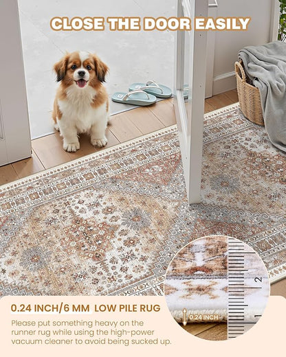 Runners for Hallway 12ft, Non-Slip Long Bathroom Rugs, Living Room, Soft - Image 6