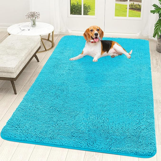OLANLY Dog Door Mat for Muddy Paws 59x35, Super Absorbent Chenille Mud Mat | by OLANLY