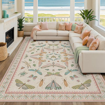 7x9 Cute Insect Rugs for Girls Bedroom - Image 3