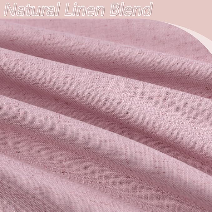 100% Blackout Curtains 120 Inch Length 2 Panels Set - Image 3