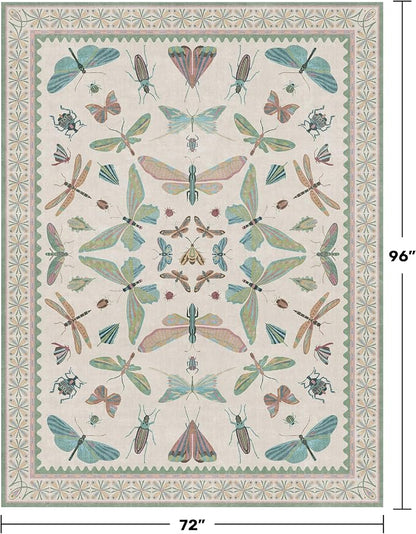 Green and Blue Rugs for Bedroom - Image 2