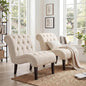 Accent Chairs Set of 2 Mid Century Modern Tufted Upholstered Chair by lightupyourlife