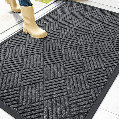 OLANLY Front Door Mat Outside Entrance 47x32, Waterproof Heavy-Duty Doormat | by OLANLY