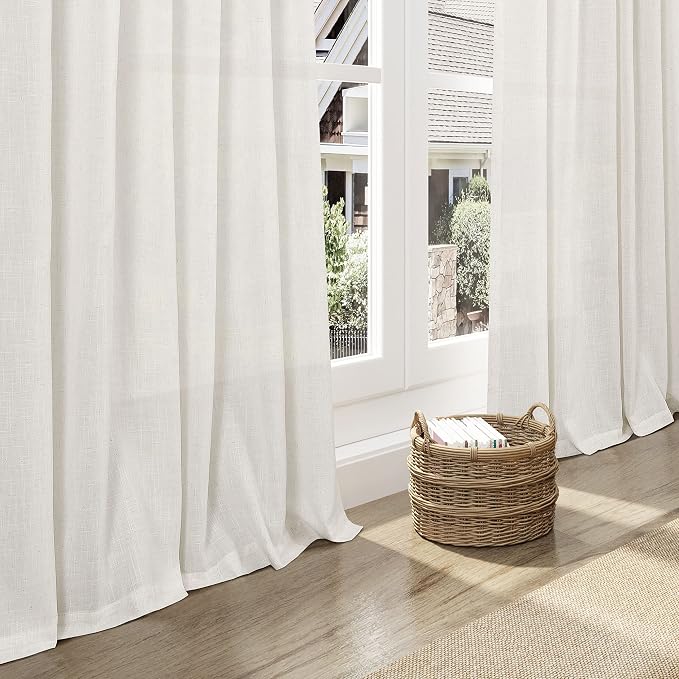 Cafe Semi Sheer Linen Textured Valances - Image 6