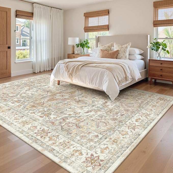 8x10 Area Rugs for Living Room, Large Washable Rug, Dining Room, Low Pile - Image 9