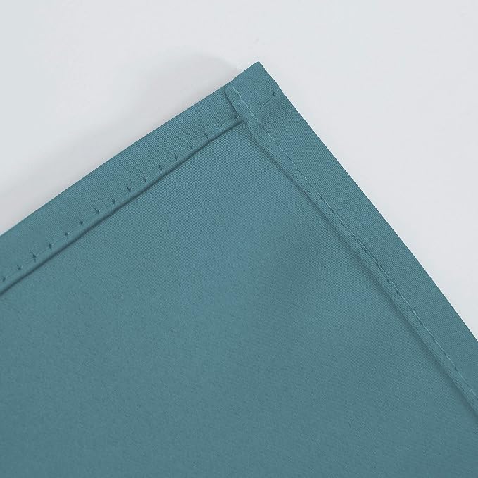Sea Teal Blackout Curtains 40 x 63 Inch Length/Set of 2 Curtain Panels/Thermal - Image 8