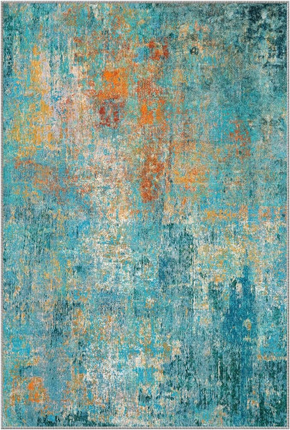 RELEANY Washable 7'x9' Abstract Area Rug - Image 10