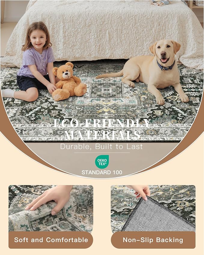 Madane Washable Runner Rugs 2x10 - Image 6