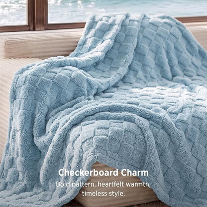Bedsure GentleSoft Light Blue Throw Blanket - Image 3
