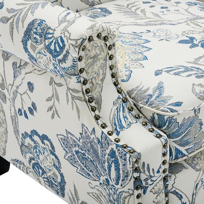 Pia Ricco High Back Floral Accent Chair - Image 5