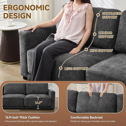 44.2" Chenille Oversized Chair - Image 4