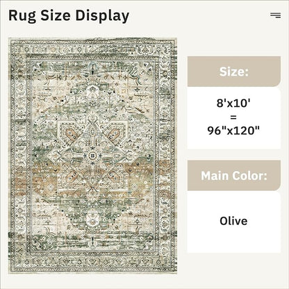 Soalmost Washable Area Rug 8x10 Large Soft Rugs - Image 4