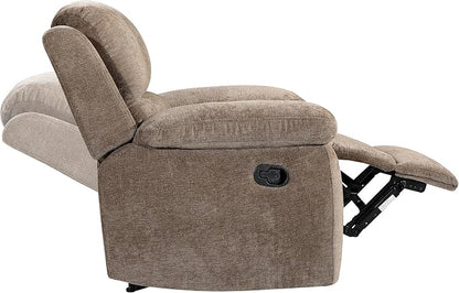 Betsy Furniture Modern Fabric Recliner Sofa Set, Loveseat w/Console, Recliner - Image 6