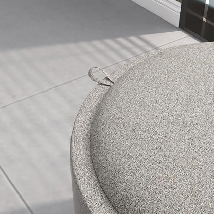 HOMCOM Round Storage Ottoman - Image 8
