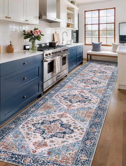 SERISSA 3x14 Washable Non Slip Boho Runner Rug - Image 2