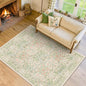 Beige Green Bedroom Rug 5x7 Area Rug by HazoHaus