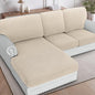 H.VERSAILTEX Sectional Couch Covers 3 Pieces Sofa Seat Cushion Covers L Shape by HVERSAILTEX