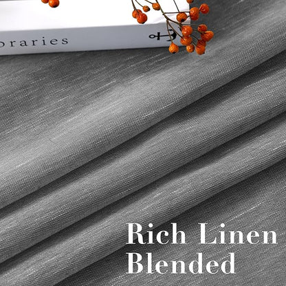 H.VERSAILTEX Linen Curtains Flax Linen Blended Curtain Panels - Image 4