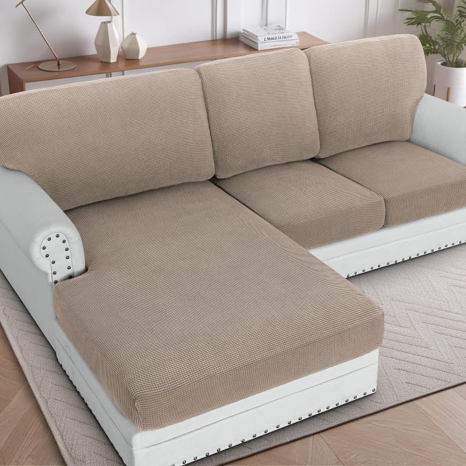 H.VERSAILTEX Backrest Cushion Covers Sectional Couch Back Cushion Covers by HVERSAILTEX