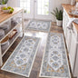 HEBE Boho Kitchen Rugs Set of 3, Non Slip Washable Kitchen Mats by HEBE