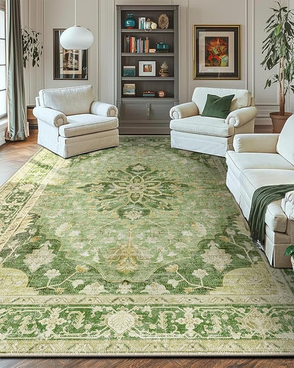 RELEANY Washable Area Rug, Large 10'x14', Water Repellent, Pet Friendly - Image 3