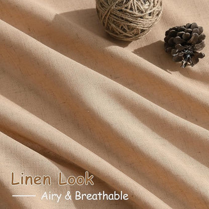 Camel Linen Curtains 80 Inches Long - Image 5
