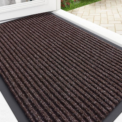 OLANLY Front Door Mat 33x21, Waterproof Heavy-Duty Indoor Outdoor Doormat | Tan by OLANLY