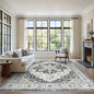 6x9 Area Rugs for Living Room, Large Washable Rug, Dining Room, Low Pile by Zesthome