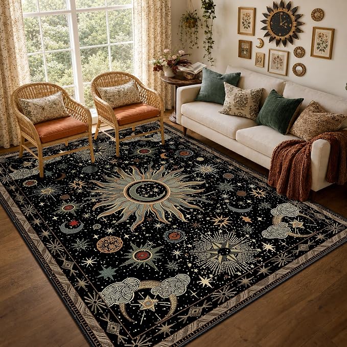 Vacuum-Friendly, 6x9 Washable Area Rug by meejou