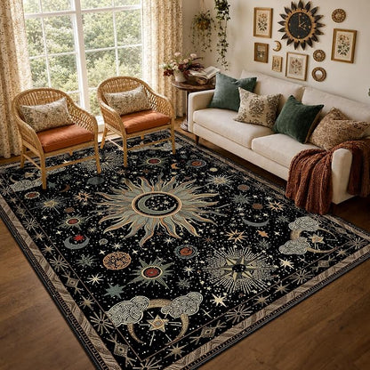 Vacuum-Friendly, 7x9 Washable Area Rug by meejou