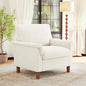 Mid Century Modern Accent Chair, Chenille Comfy Living Room Arm Chairs by ErdoruLiving