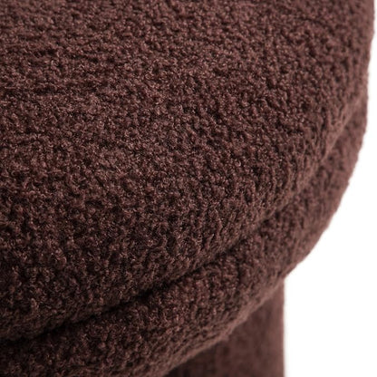 Furniture of America Rami Modern 17.5-inch Mushroom-Shape Upholstered Ottoman - Image 9