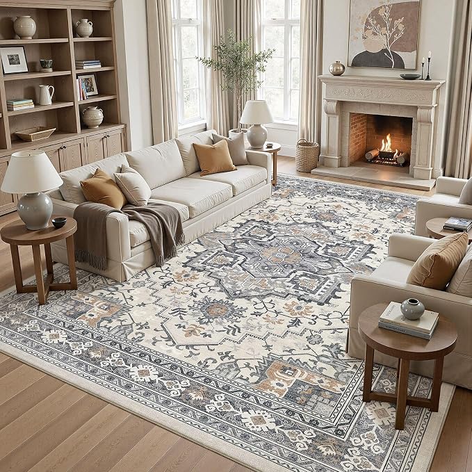 UERMEI 9x12 Area Rug Living Room Rugs - Image 9