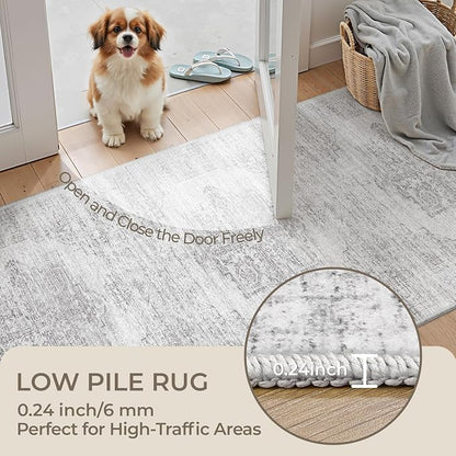 2x8 Runner Rug Non Slip, Washable Hallway Runner Rug, Nursery Room, Soft Runner - Image 6