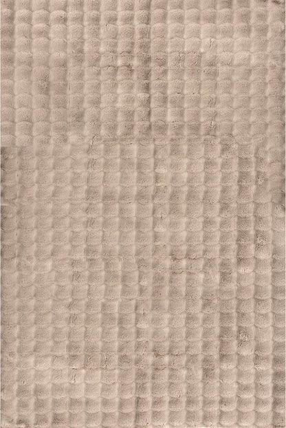nuLOOM Jeni Taupe Checkered Washable Area Rug - Image 5